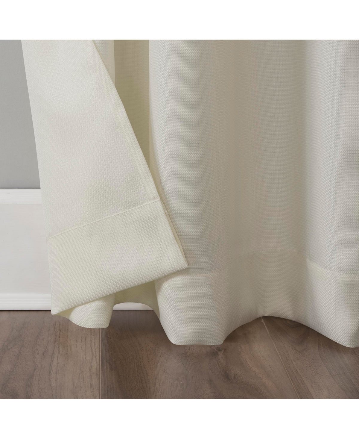Valerie Heathered Texture Semi-Sheer Grommet Curtain Panel