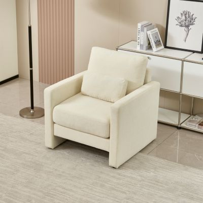 Modern Chenille Accent Chair for Living, Bedroom, Office