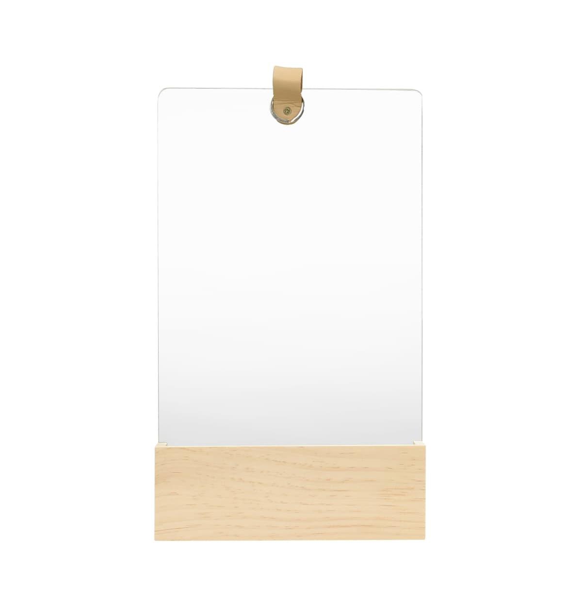 vidaXL Wall Mirror Solid Pinewood 9.1