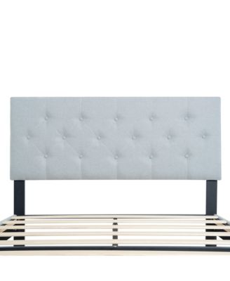 Modern Button Tufted Upholstered Bed Frame