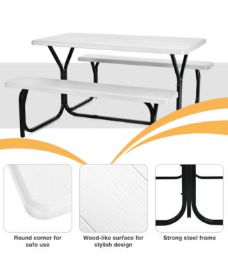 Picnic Table Camping Picnic Bench Set Backyard Garden Patio Dining Party