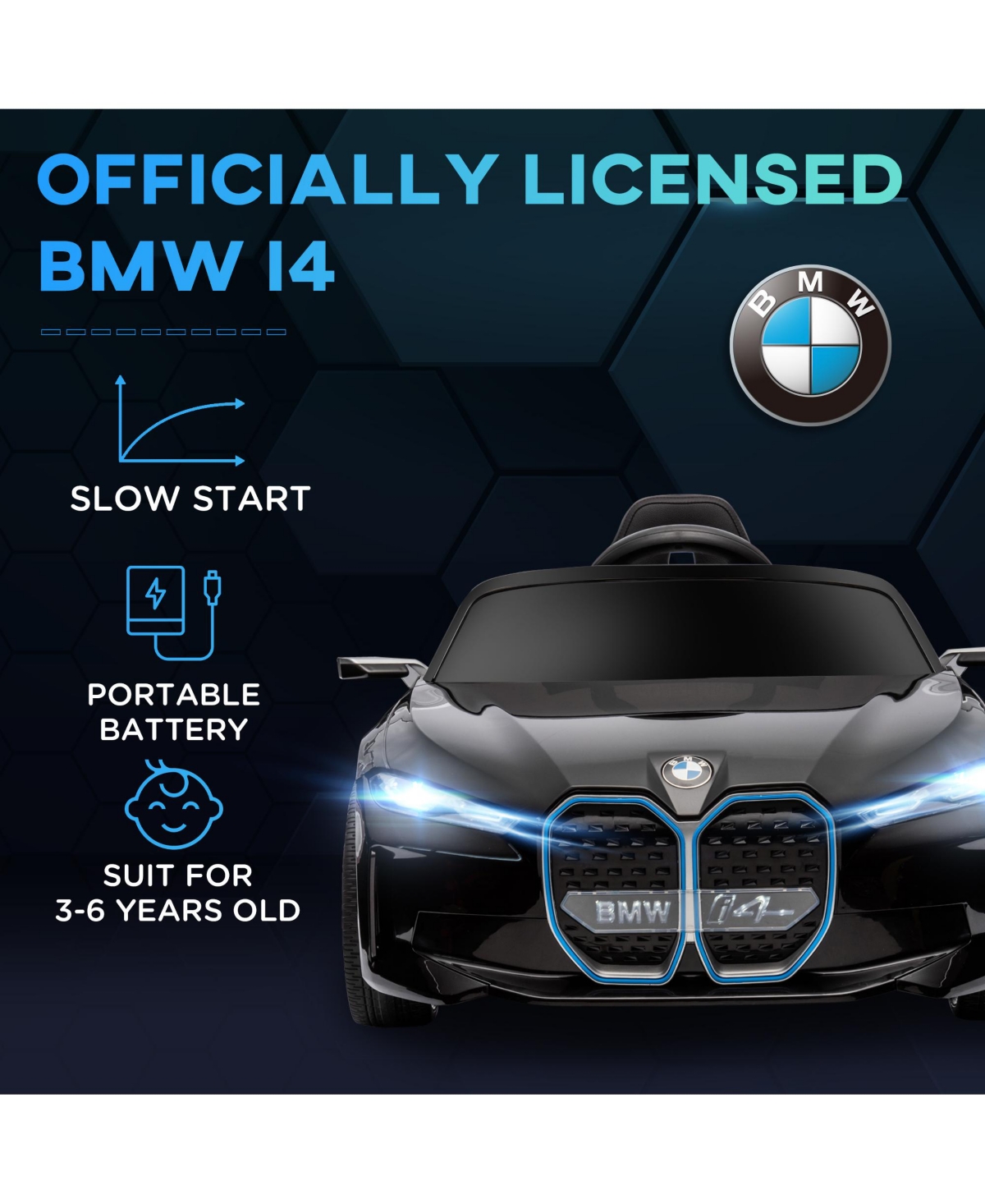 Streamdale Furniture Bmw Ride-On Car with Remote