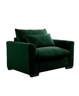 Deep Seat Corduroy Accent Sofa