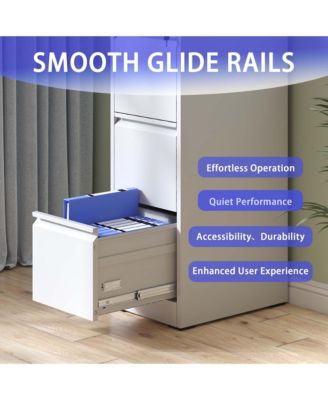 Simplie Fun Vertical File Cabinet with Lock for Legal/Letter Size