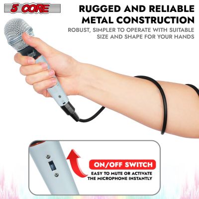Microphone XLR Dynamic Karaoke Singing Handheld Microfono Professional Vocal DJ Music Mic - 2PCS