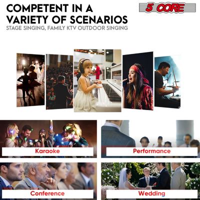 Microphone XLR Dynamic Karaoke Singing Handheld Microfono Professional Vocal DJ Music Mic - 2PCS