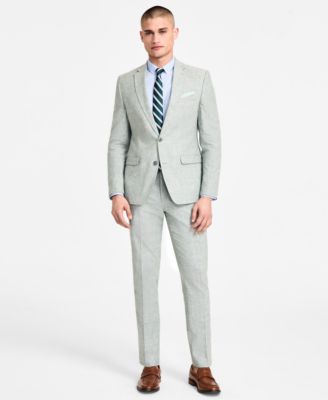 Bar Iii Mens Slim Fit Linen Suit Separates Exclusively At Macys In Blue