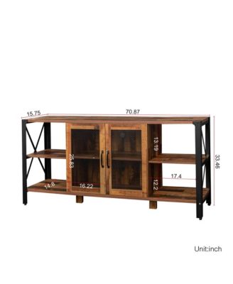 Streamdale Industrial Farmhouse TV Stand for Living Room & Bedroom