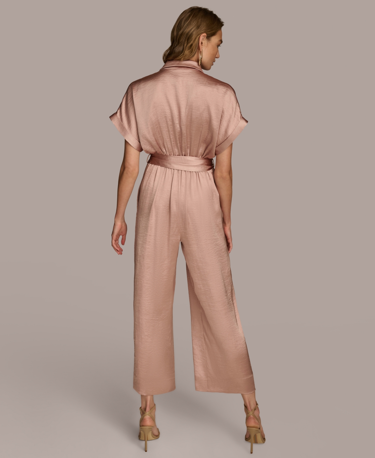 Donna Karan New York Women's Belted Jumpsuit
