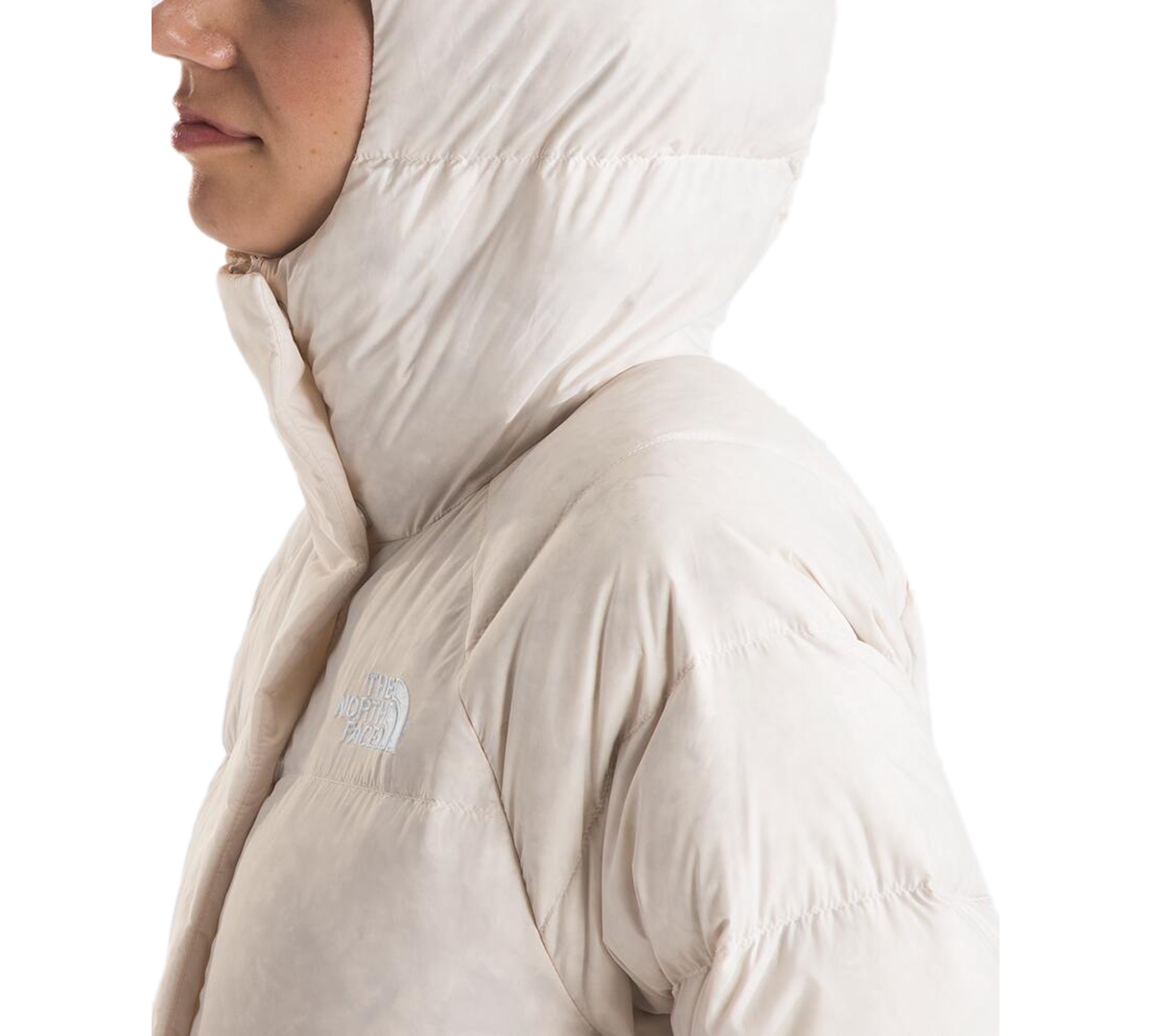 The North Face Women's Hydrenalite Down Parka In White Dune