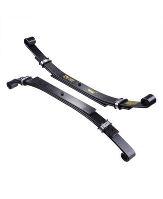 Set of 2 Rear Leaf Springs for Club Car DS Golf Cart Heavy Duty Dual Action with Bushings