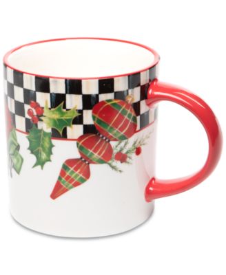 MacKenzie-Childs - Deck the Halls Mugs, Set of 4