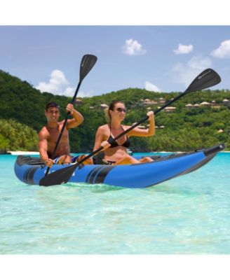 Inflatable 2-person Kayak Set with Aluminium Oars and Repair Kit
