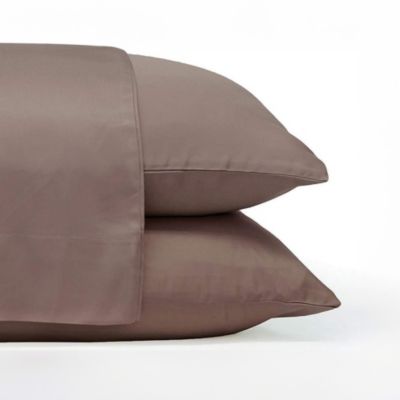 Classic 2-Piece Twill Pillowcase Set | Beach Linen | King | Viscose Material | Allergy Resistant, Thermal-Regulating and Extra soft