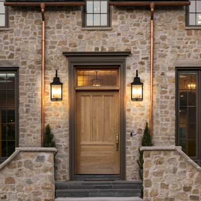 2pack Large Outdoor Wall Lamps With Glass