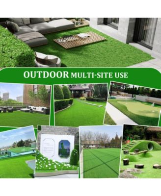 Simplie Fun Artificial Grass Runner Rug for Outdoor Decor