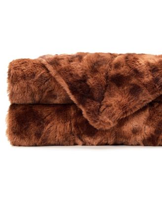Premium Double-Sided Faux Fur Throw Blanket Soft, Plush & Cozy for Sofa, Couch, Bed, or Living Room Decor & Gifts.