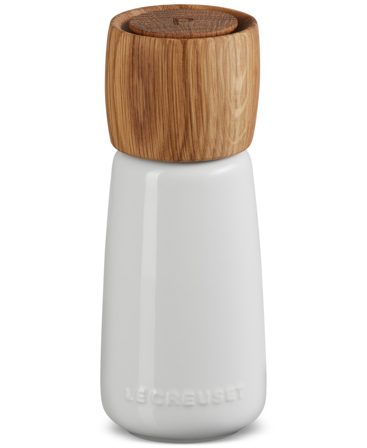 Le Creuset Stoneware Alpine Pepper Mill, 7" In White