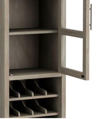 Avalon Solid Wood High Storage Wine Rack Cabinet