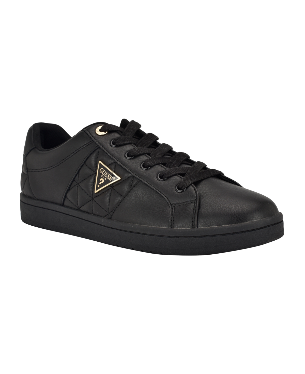 Men's Larvin Quilt Detailed Casual Sneakers - Black