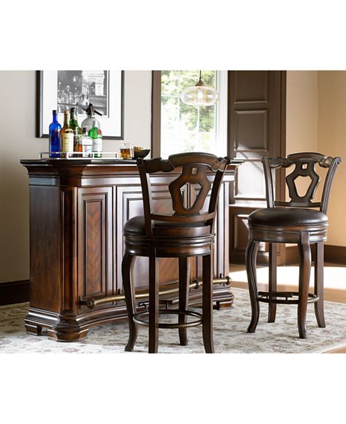 Furniture CLOSEOUT! Toscano Home Bar, 3 Piece Set (Bar and 2 Bar Stools