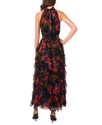 sculpt knit halter dress The Halter Play Dress / Black-Cream