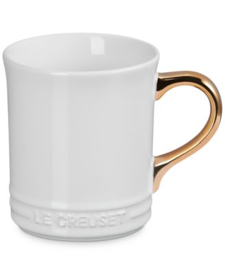 Stoneware 14 oz. Mug with Metallic Handle