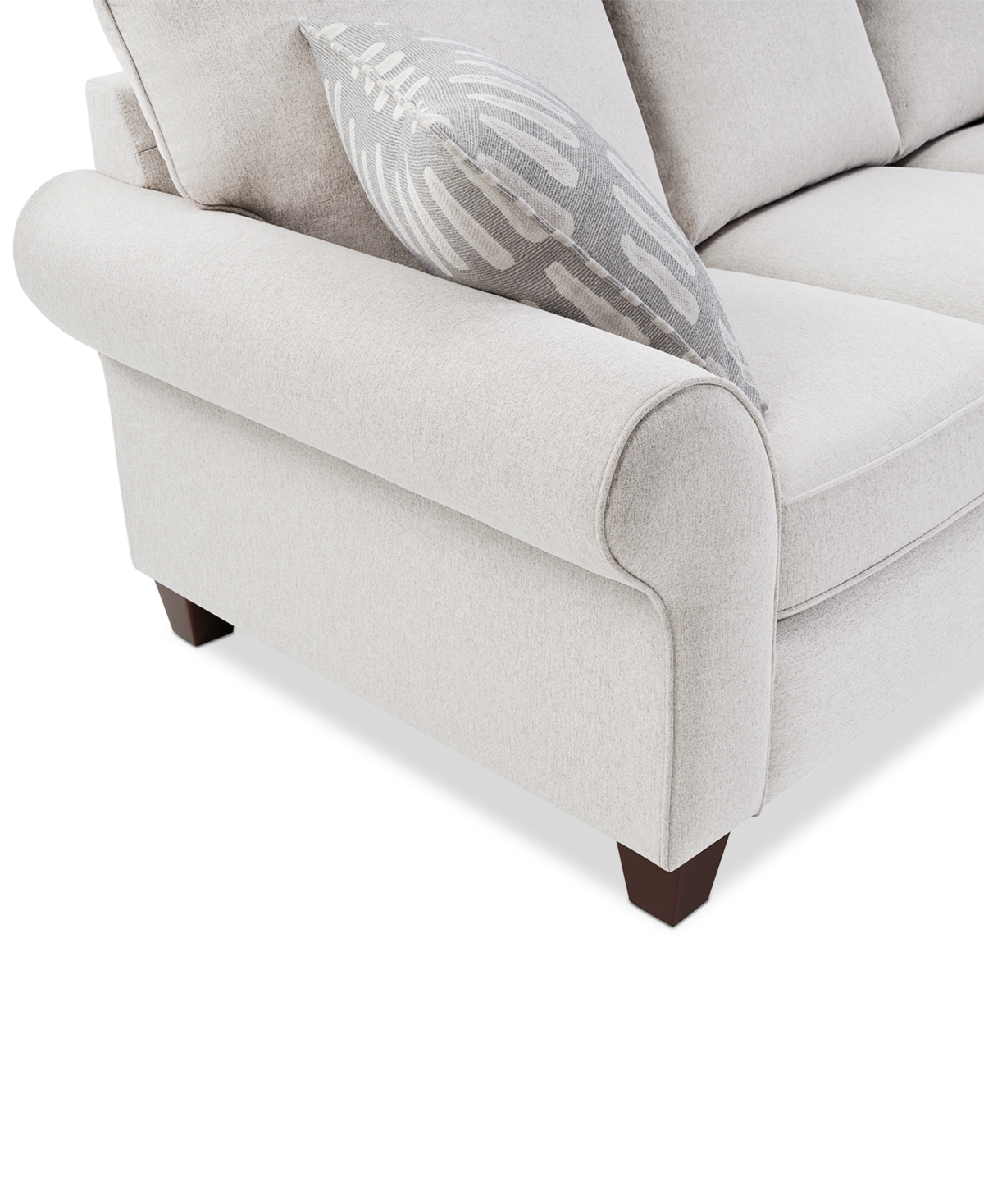 Macy's Saeville 90" Fabric Sofa, Created For  In Pearl