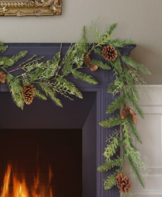 Artificial Cypress Garland 9 ft