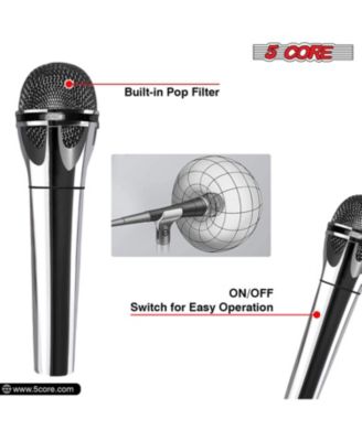 Microphone XLR Dynamic Karaoke Singing Handheld Microfono Professional Vocal DJ Music Mic - 2PCS