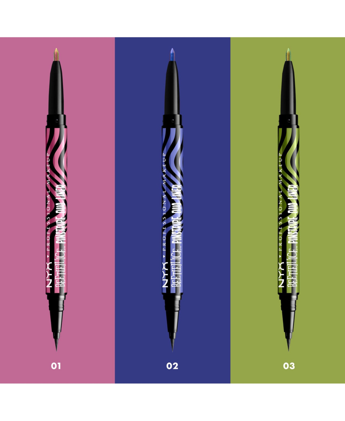 NYX PROFESSIONAL MAKEUP BEETLEJUICE SUIT EYE LINER, 0.06 OZ.