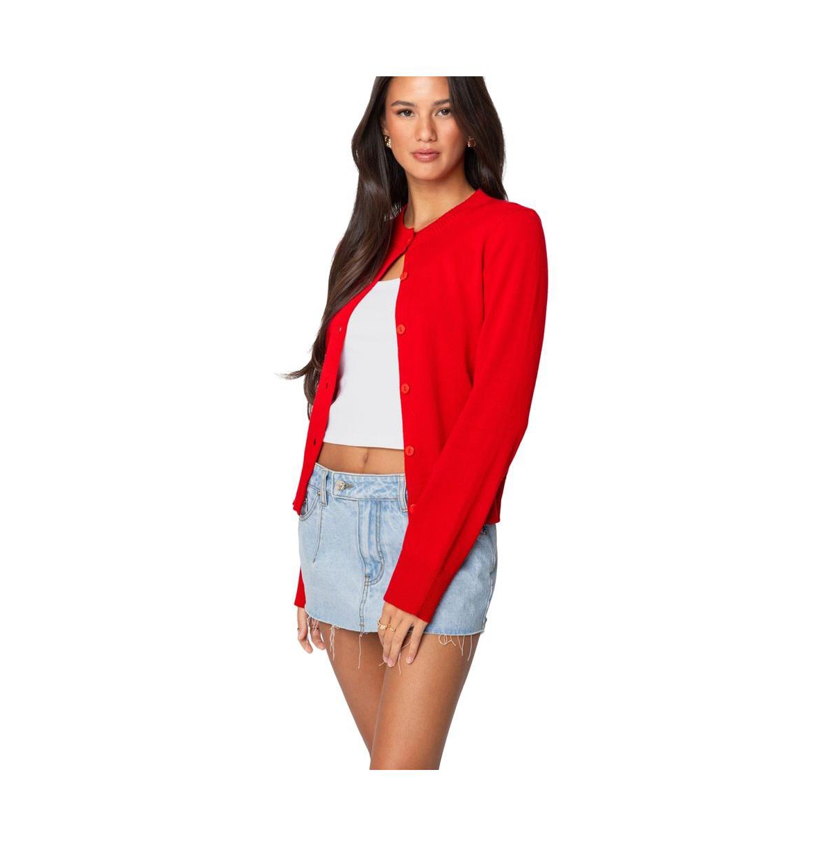 Edikted Women's Hollie Button Up Cardigan