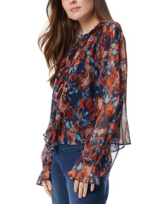 Sam Edelman Women's Ruffle-Trim Button-Down Blouse 