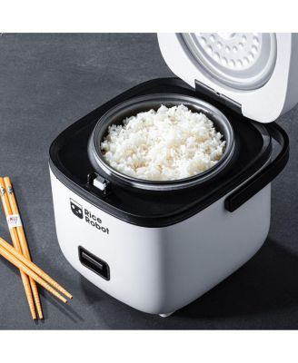 4-Cup Space Saving Rice Cooker with Ceramic Nonstick Inner Pot
