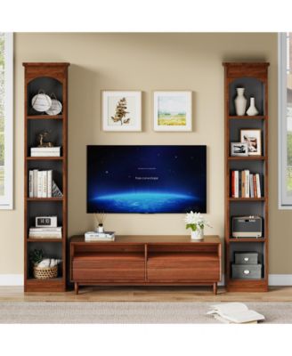 70.9-Inch Tall 5-Tier Modern Slim Corner Bookcase