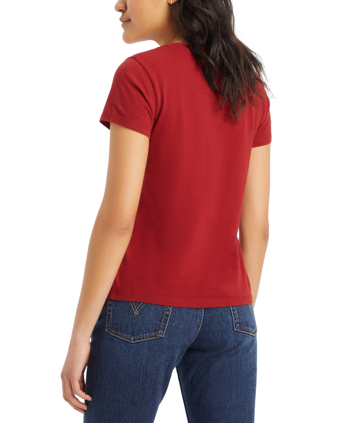 Levi's Women's Perfect Cotton V-Neck Short-Sleeve T-Shirt - Sun-dried