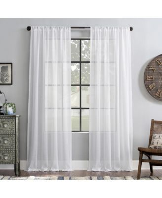 Slub Textured Linen Blend Curtain