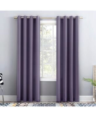 Grant Modern Glam Semi-Sheer Grommet Curtain Panel
