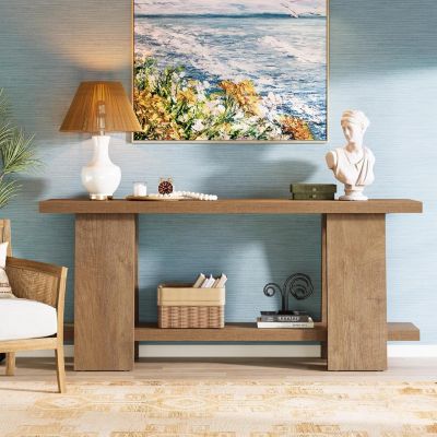 Gold Console Table, 41" Modern Entry Table with White Faux Marble Top, Geometric Metal Base, Narrow Long Sofa Table Behind Couch Accent Table Foyer Table for Entryway, Hallway, Living Room