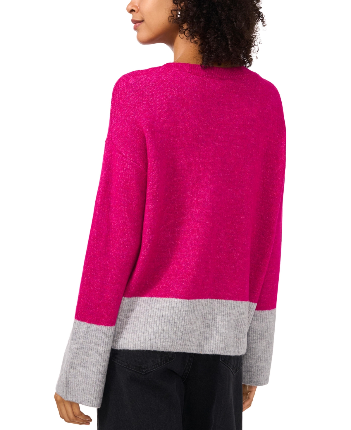Vince Camuto Women's Colorblock Bell-Sleeve Sweater