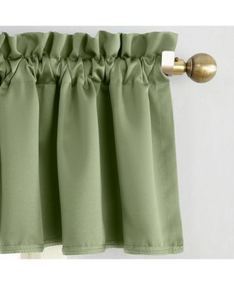 Grant Room Darkening Rod Pocket Curtain Valance