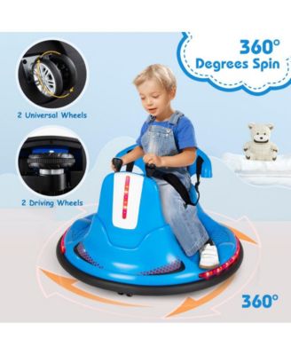 6V Bumper Car for Kids Toddlers Electric Ride On Car Vehicle with 360° Spin-Red