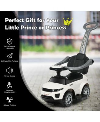 3 In 1 Ride on Push Car Toddler Stroller Sliding Car with Music