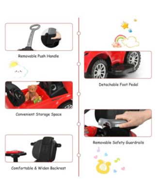 3 In 1 Ride on Push Car Toddler Stroller Sliding Car with Music