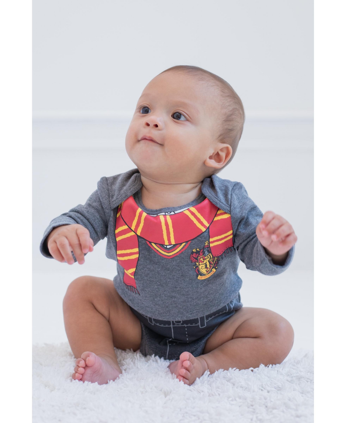 Harry Potter Baby Boys Baby 3 Pack Bodysuits Newborn to