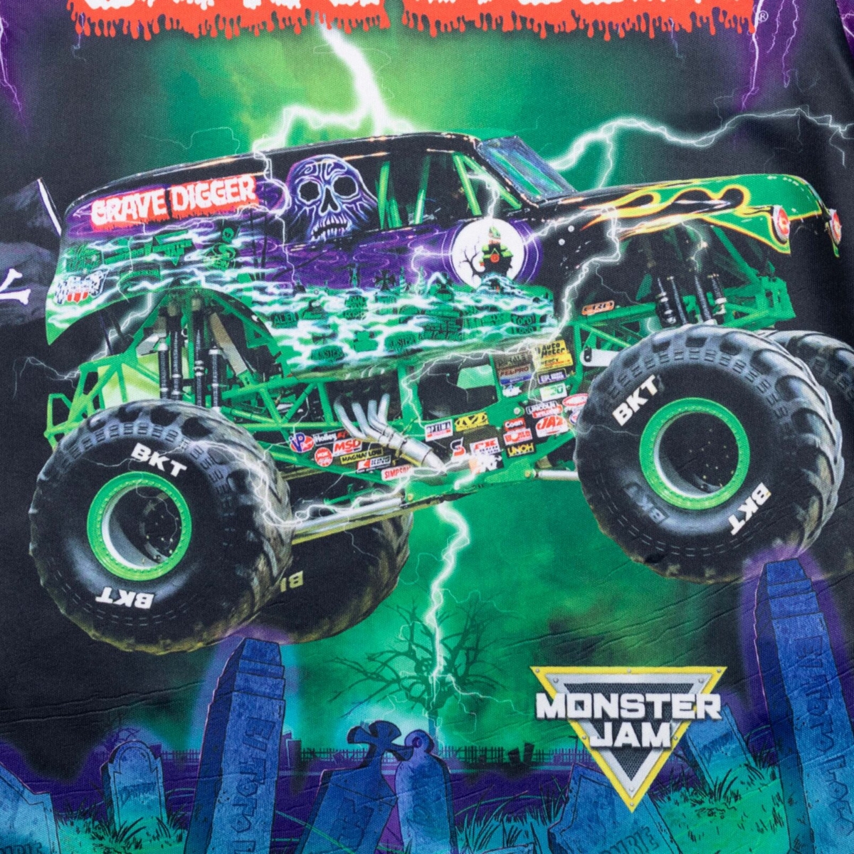 Monster Jam Toddler Boys T-Shirt to Grave Digger El Toro Loco Megalodon