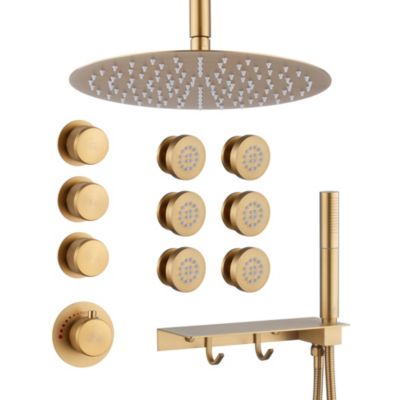 CASAINC 12 Inch Ceiling Mounted Fixed Handheld Shower Head - Macy's