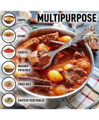 Stainless Steel Multi-Purpose Serving Spoon with Comfort Handle