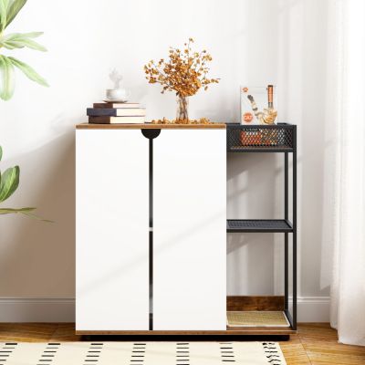 Streamdale Rustic Brown Cat Litter Cabinet