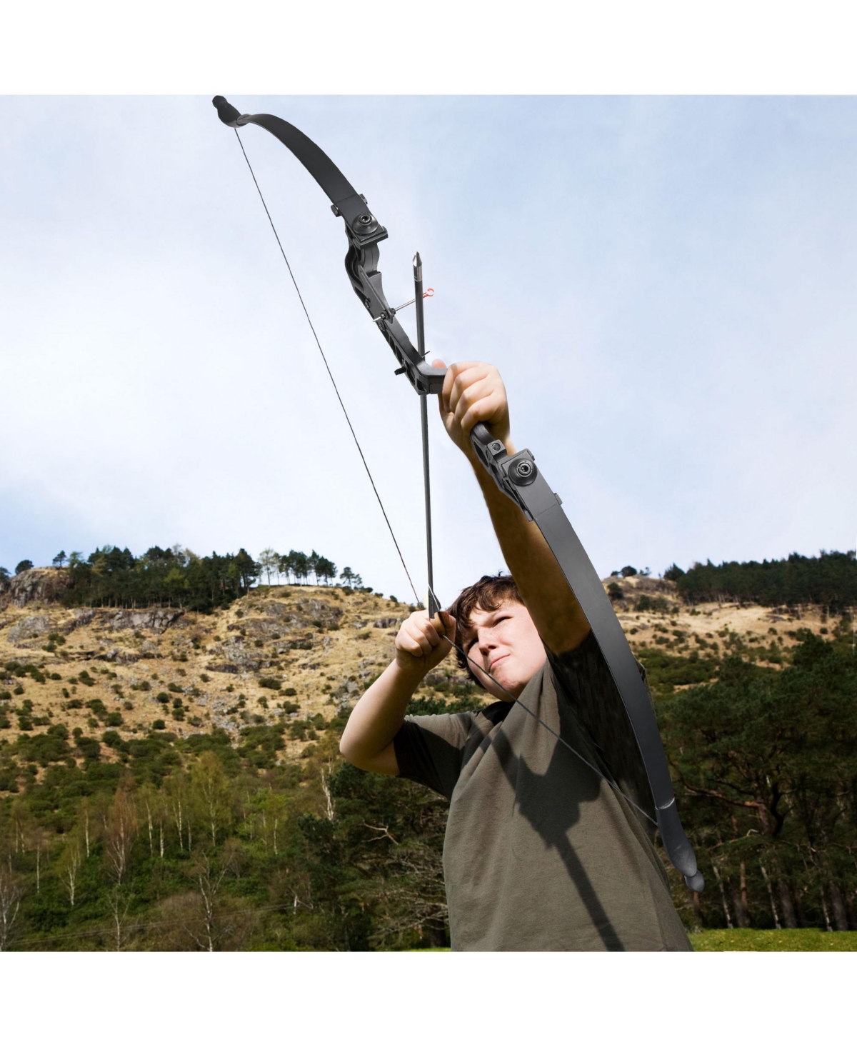 Yescom Recurve Bow Set Takedown Arrow Archery Hunting Right Hand Longbow Shooting Kit